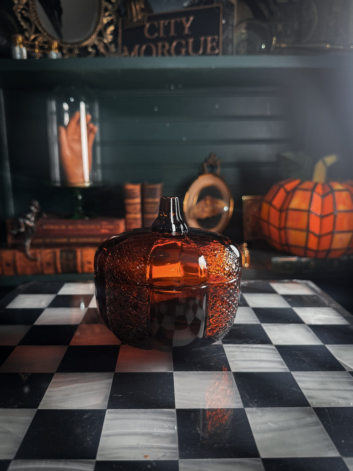 Amber Lattice Pumpkin Candle | 10 oz