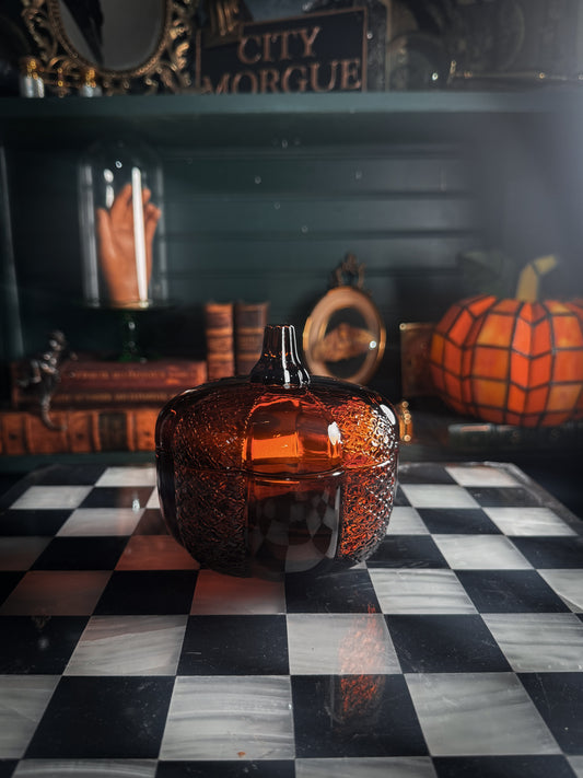Amber Lattice Pumpkin Candle | 10 oz